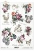 wielkanoc, kwiat, kwiaty, kura, kury, zając, zające, retro, vintage, R067, Easter, flower, flowers, hen, chicken, hare, hares, retro, vintage, Pascua, primavera, flores, gallinas, liebres , Ostern, Frühling, Blumen, Hühner, Hasen 